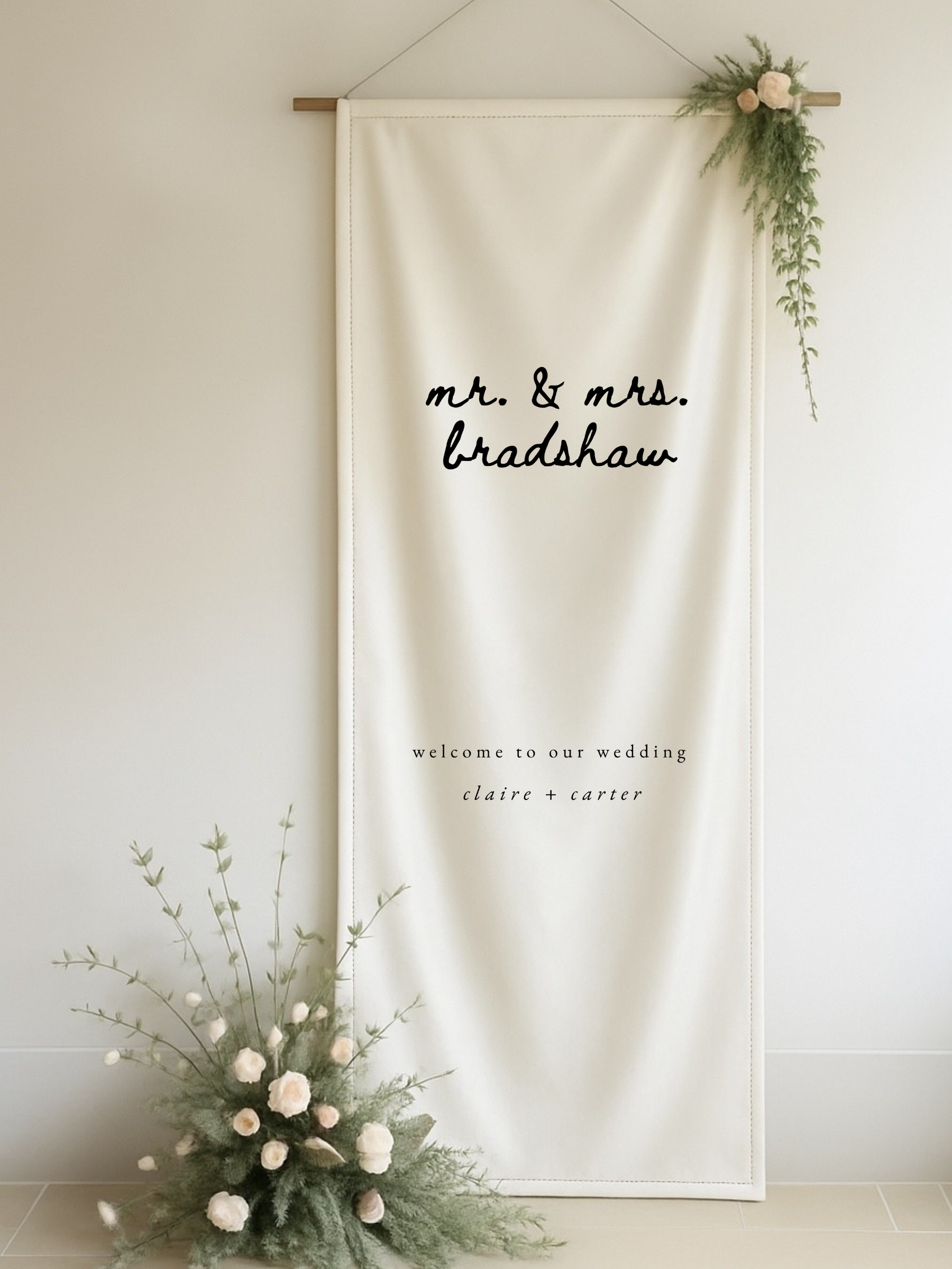Silk Welcome Signs