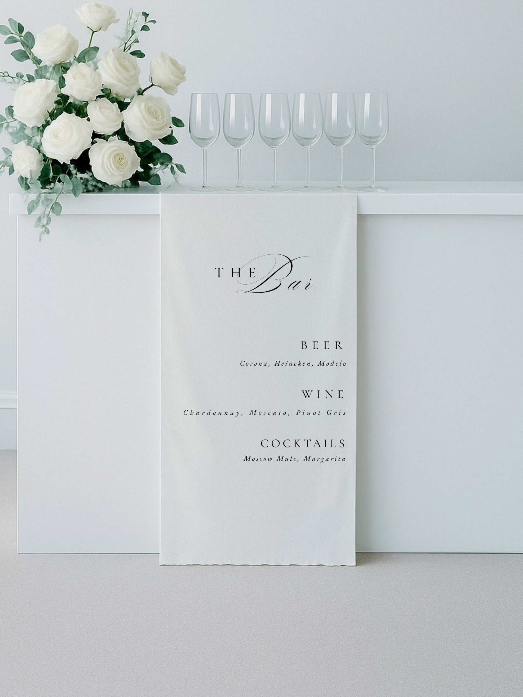 Genevieve | Linen Bar Sign II