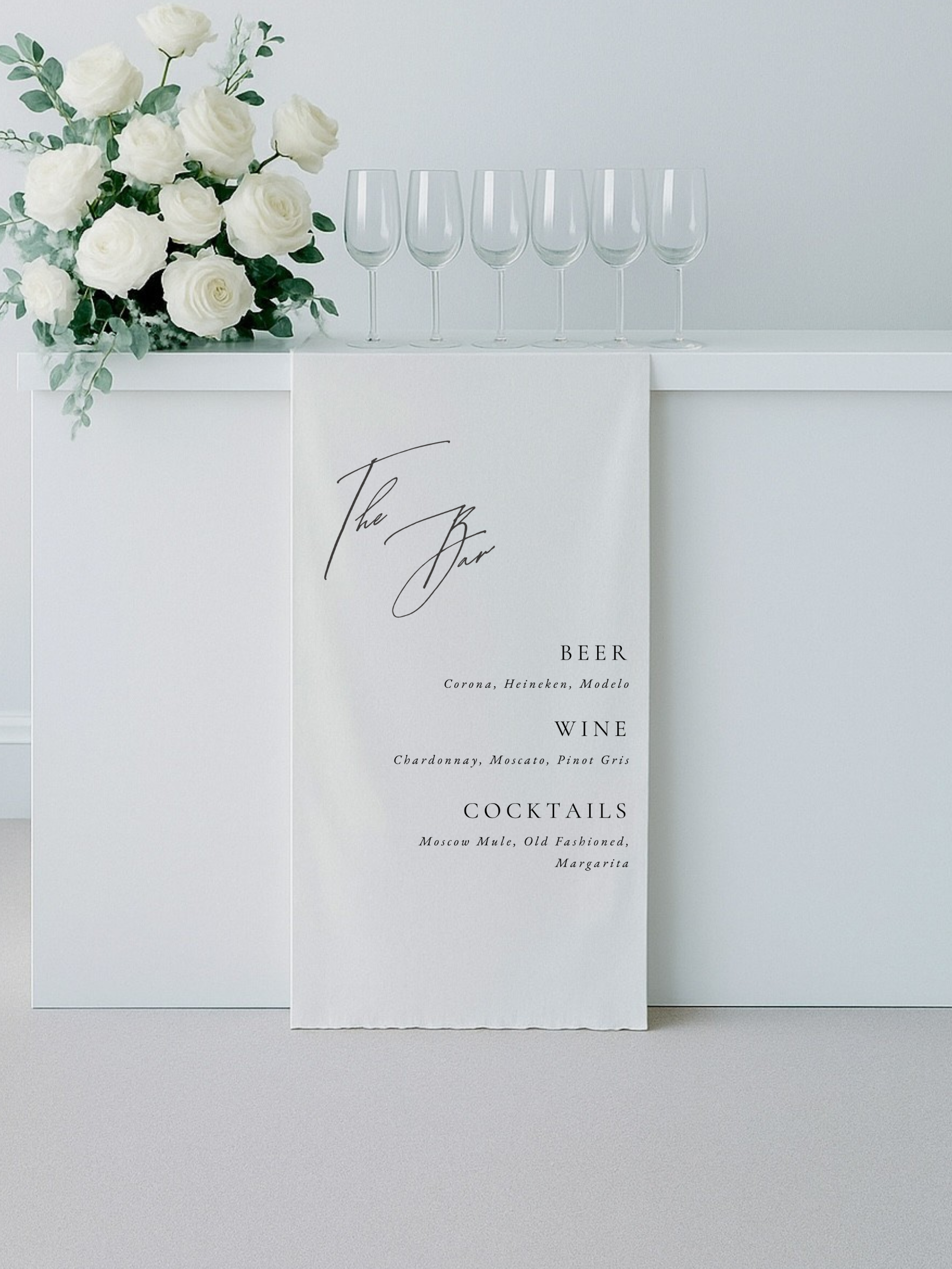 Isolde | Linen Bar Sign I